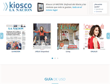 Tablet Screenshot of kiosco.lanacion.com.ar